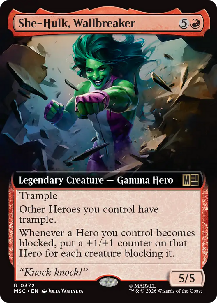 She-Hulk, Wallbreaker (Extended Art) [Marvel Super Heroes Commander] | Card Merchant Takapuna