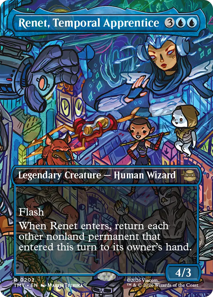 Renet, Temporal Apprentice (Borderless) [Teenage Mutant Ninja Turtles] | Card Merchant Takapuna