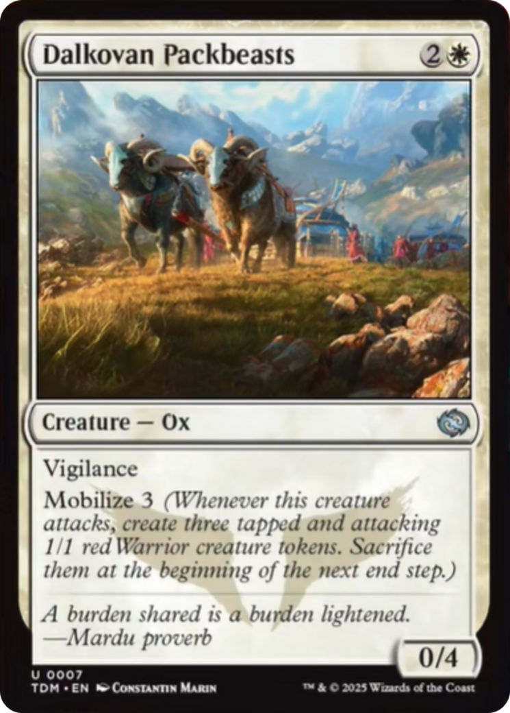 Dalkovan Packbeasts [Tarkir: Dragonstorm] | Card Merchant Takapuna