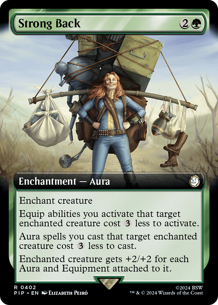 Strong Back (Extended Art) (Surge Foil) [Fallout] | Card Merchant Takapuna