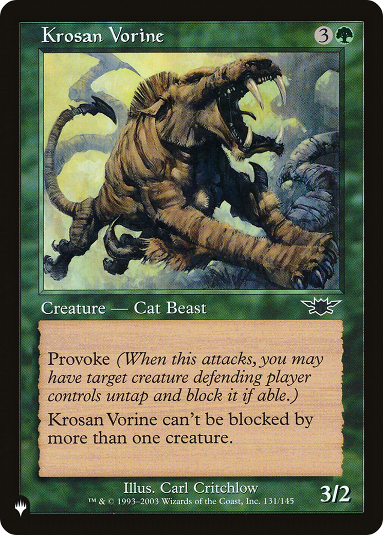 Krosan Vorine [The List] | Card Merchant Takapuna