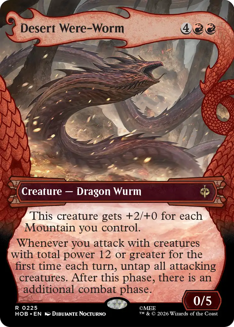 Desert Were-Worm (Showcase) [The Hobbit] | Card Merchant Takapuna