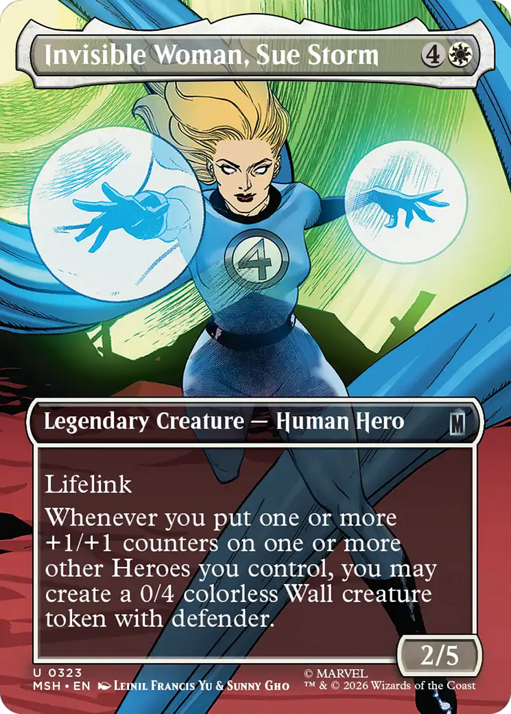 Invisible Woman, Sue Storm (Borderless) [Marvel Super Heroes] | Card Merchant Takapuna