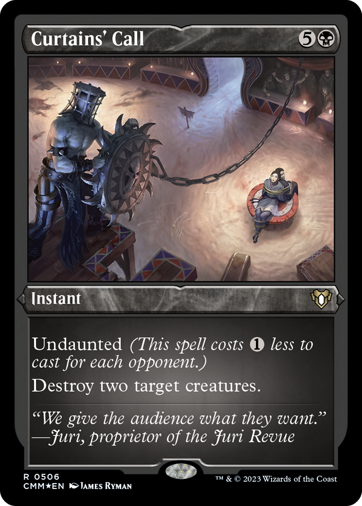 Curtains' Call (Foil Etched) [Commander Masters] | Card Merchant Takapuna