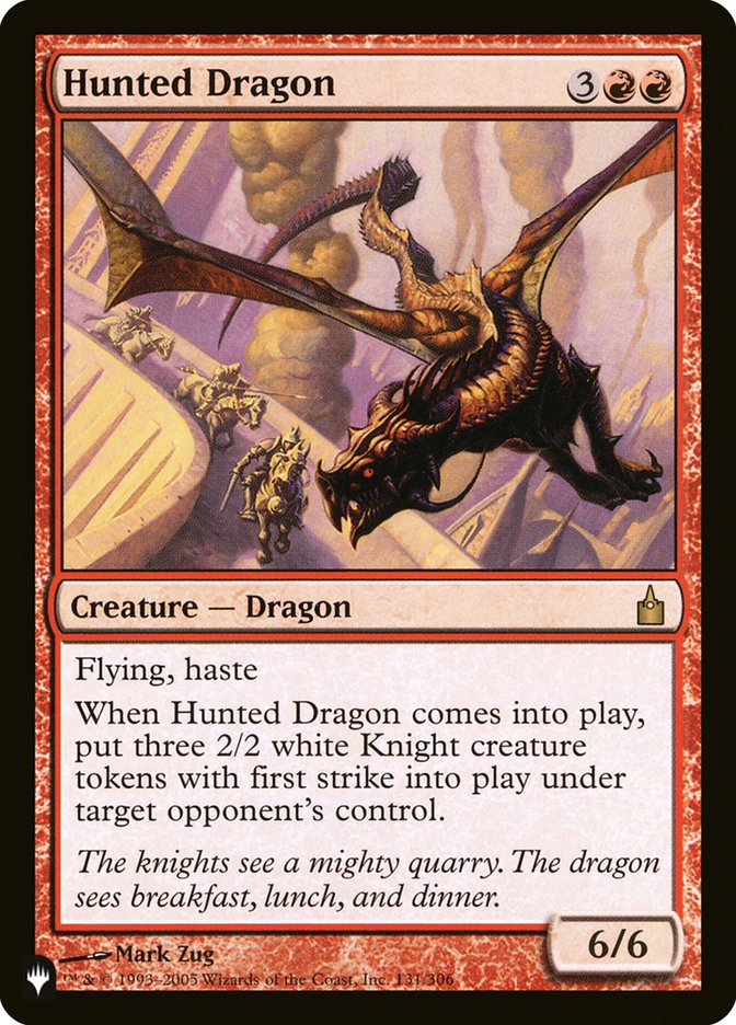 Hunted Dragon [The List] | Card Merchant Takapuna