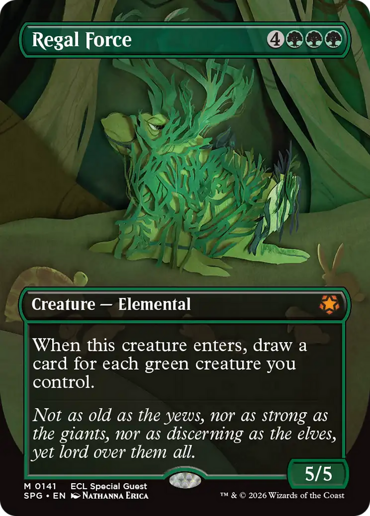 Regal Force (Borderless) [Lorwyn Eclipsed Special Guests] | Card Merchant Takapuna