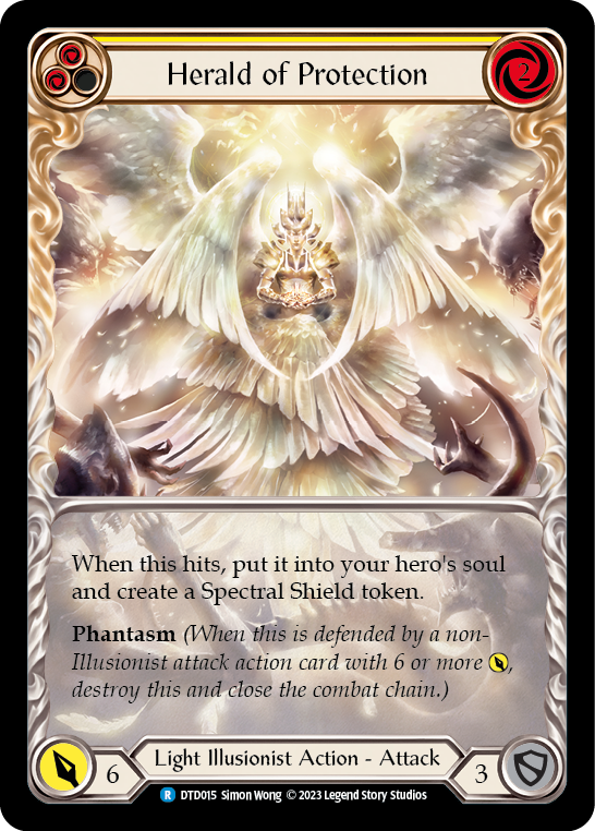 Herald of Protection (Yellow) [DTD015] (Dusk Till Dawn) | Card Merchant Takapuna