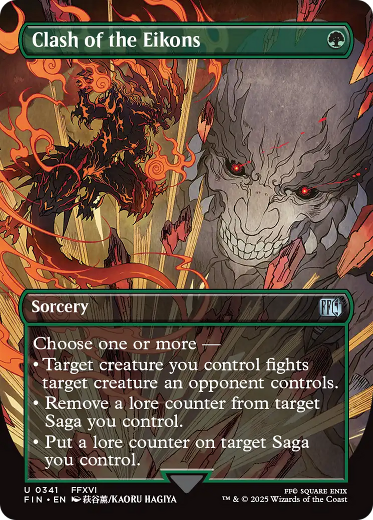 Clash of the Eikons (Borderless) [FINAL FANTASY] | Card Merchant Takapuna