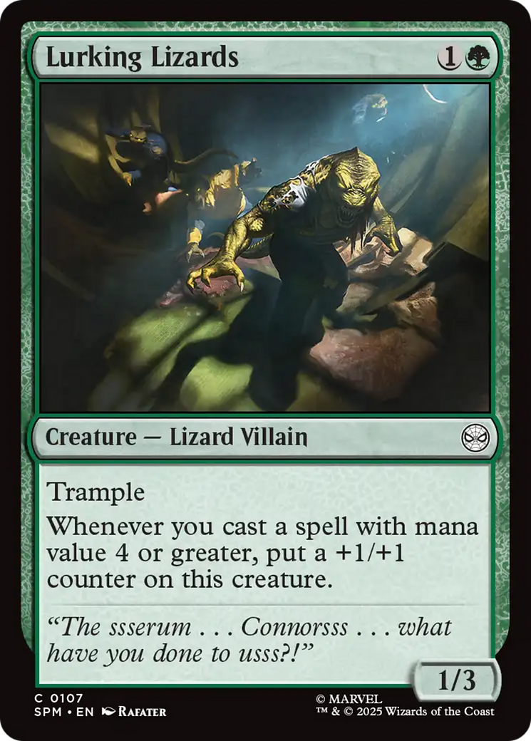 Lurking Lizards [Marvel's Spider-Man] | Card Merchant Takapuna
