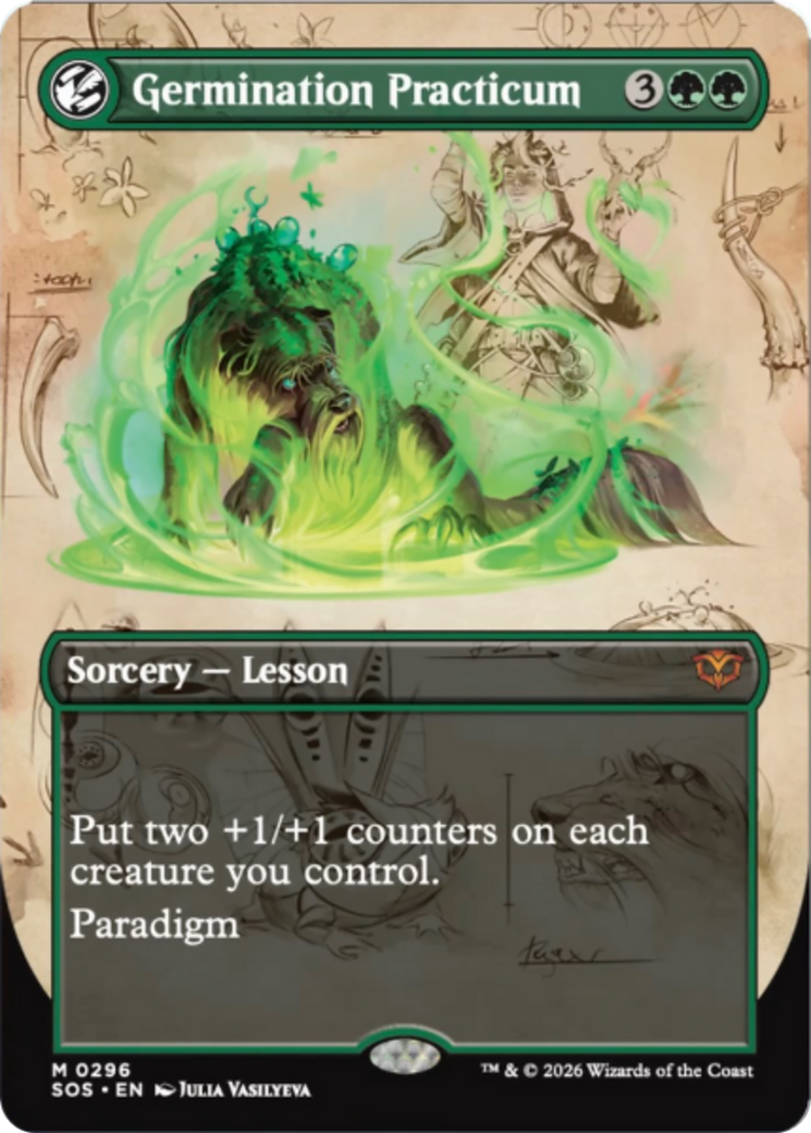 Germination Practicum (Borderless) [Secrets of Strixhaven] | Card Merchant Takapuna
