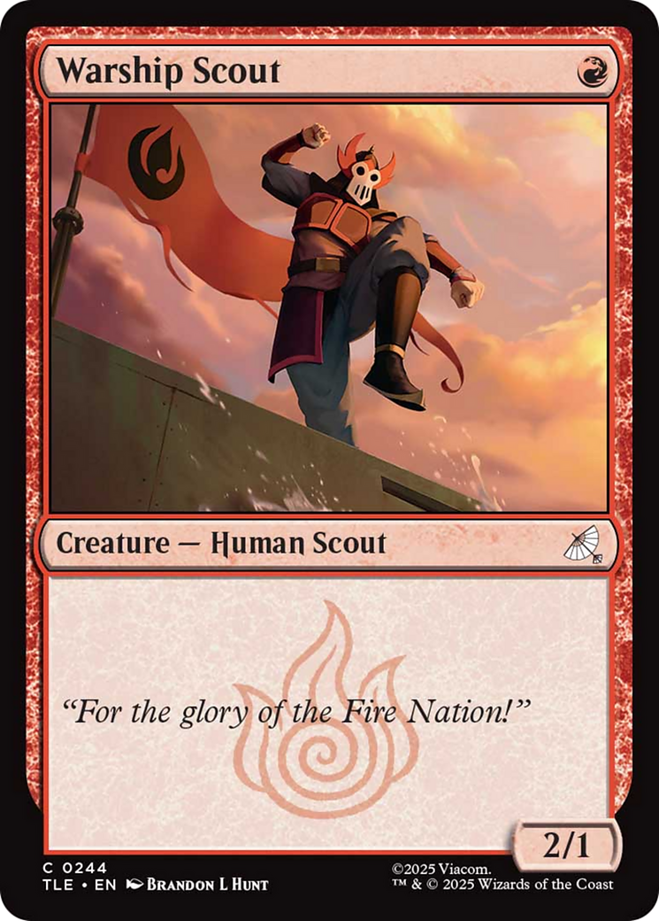 Warship Scout (0244) [Avatar: The Last Airbender: Eternal-Legal] | Card Merchant Takapuna