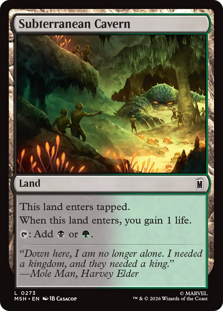 Subterranean Cavern [Marvel Super Heroes] | Card Merchant Takapuna