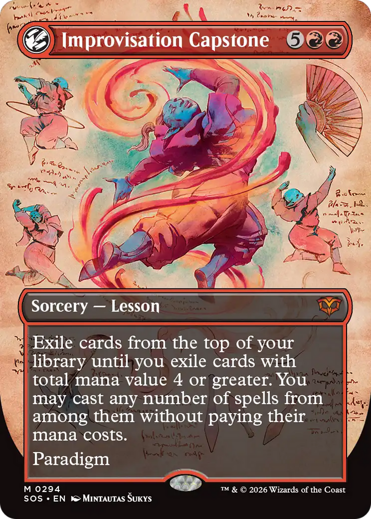 Improvisation Capstone (Borderless) [Secrets of Strixhaven] | Card Merchant Takapuna