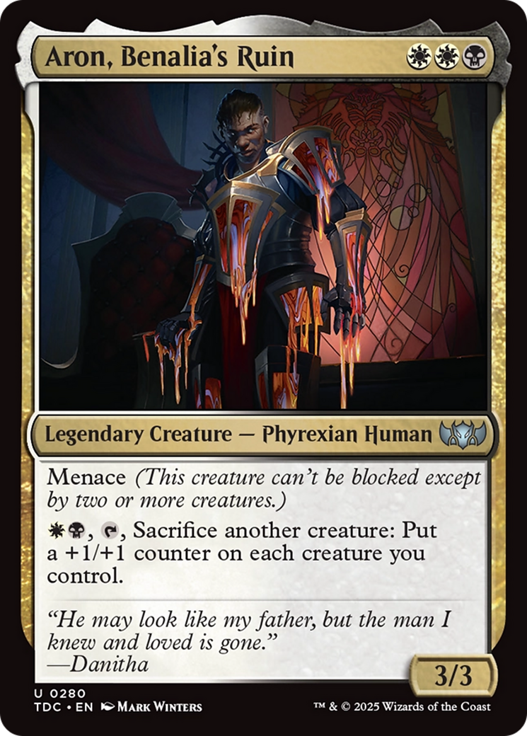 Aron, Benalia's Ruin [Tarkir: Dragonstorm Commander] | Card Merchant Takapuna