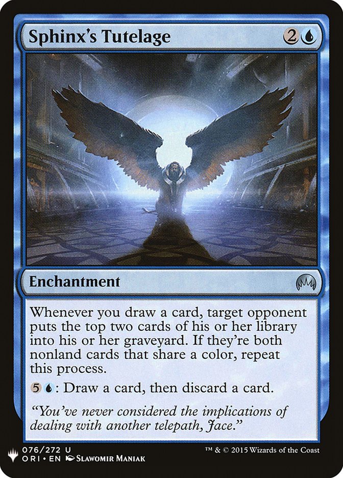 Sphinx's Tutelage [Mystery Booster] | Card Merchant Takapuna