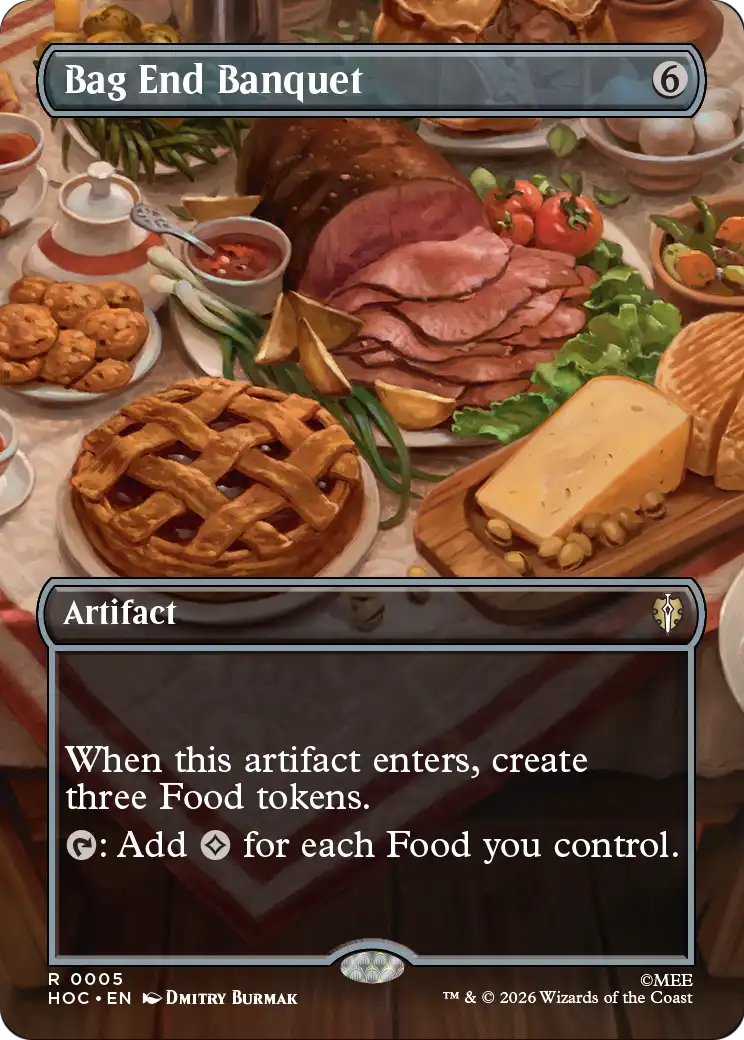 Bag End Banquet (Borderless) [The Hobbit: Eternal-Legal] | Card Merchant Takapuna