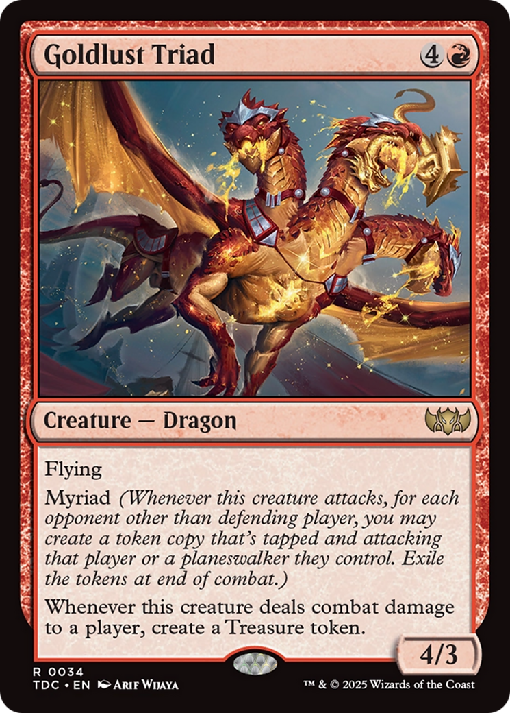 Goldlust Triad [Tarkir: Dragonstorm Commander] | Card Merchant Takapuna