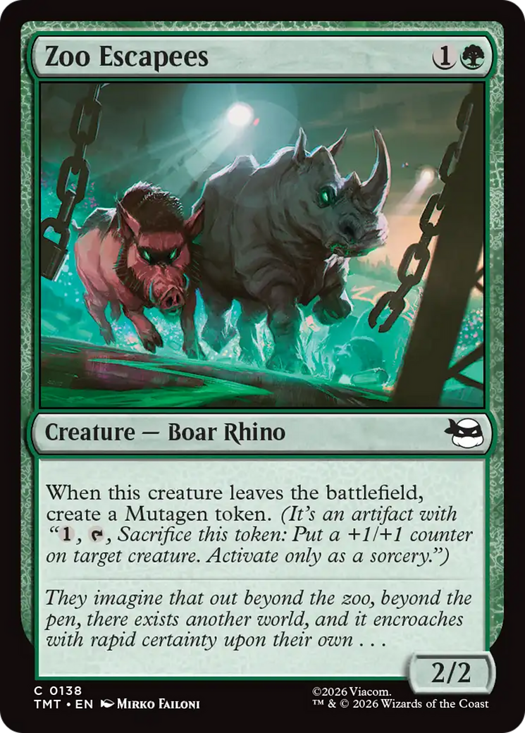 Zoo Escapees [Teenage Mutant Ninja Turtles] | Card Merchant Takapuna