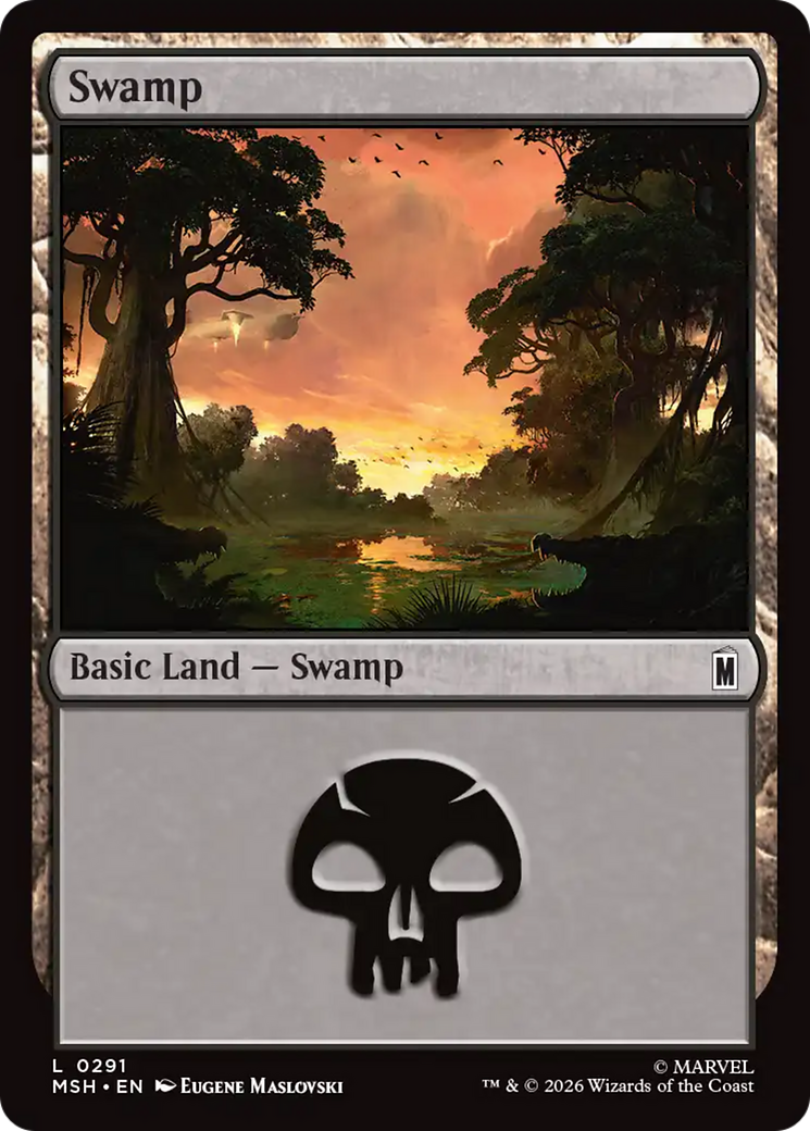 Swamp (0291) [Marvel Super Heroes] | Card Merchant Takapuna