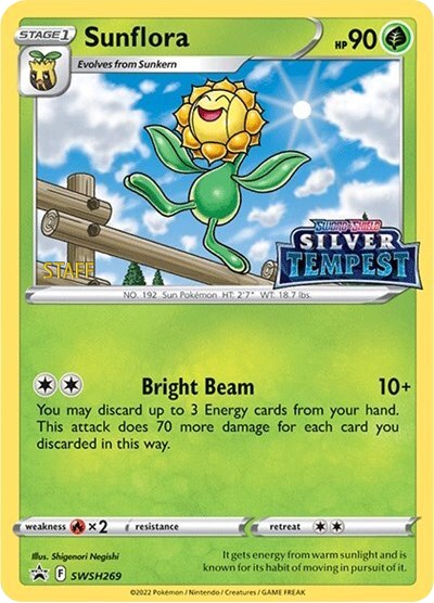Sunflora (SWSH269) (Prerelease) (Staff) [Sword & Shield: Black Star Promos] | Card Merchant Takapuna