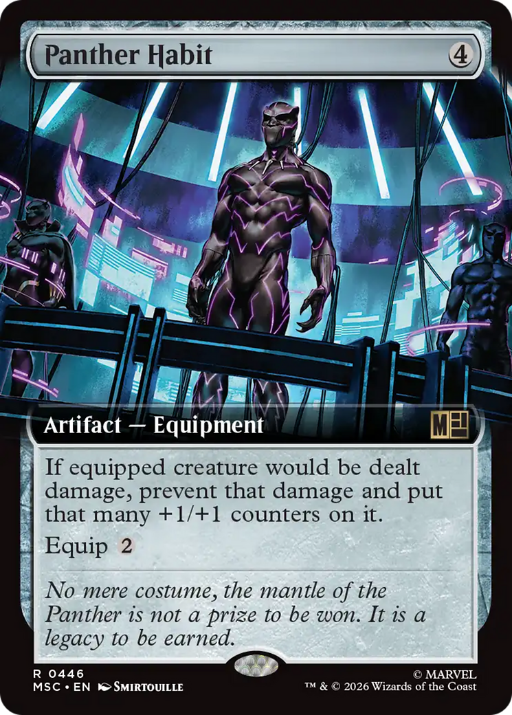 Panther Habit (Extended Art) [Marvel Super Heroes Commander] | Card Merchant Takapuna