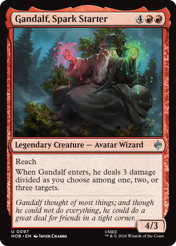 Gandalf, Spark Starter [The Hobbit] | Card Merchant Takapuna