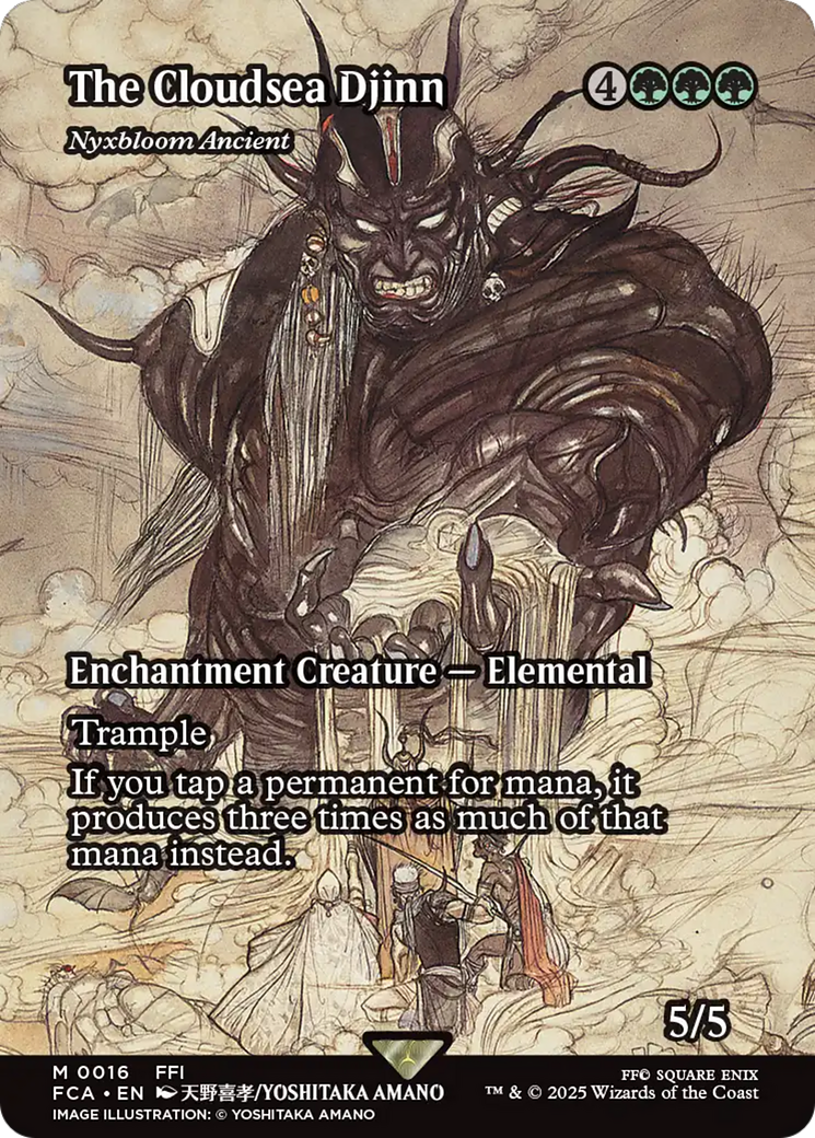 The Cloudsea Djinn - Nyxbloom Ancient (Showcase) [FINAL FANTASY : Through the Ages] | Card Merchant Takapuna