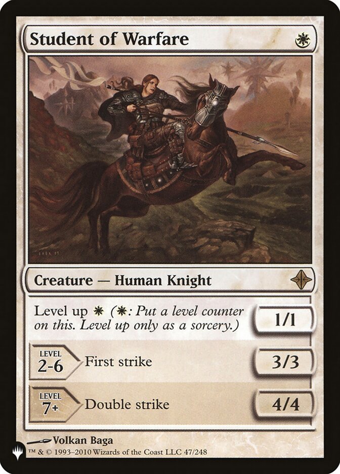Student of Warfare [The List] | Card Merchant Takapuna