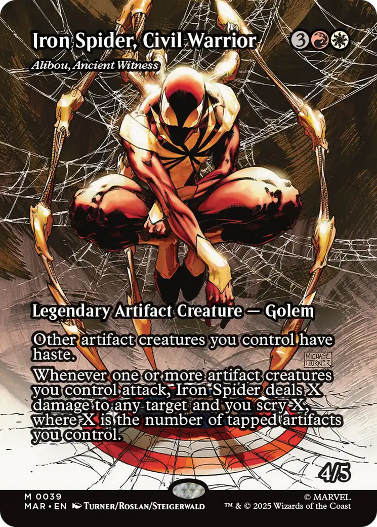 Iron Spider, Civil Warrior - Alibou, Ancient Witness [Marvel's Spider-Man: Eternal-Legal] | Card Merchant Takapuna