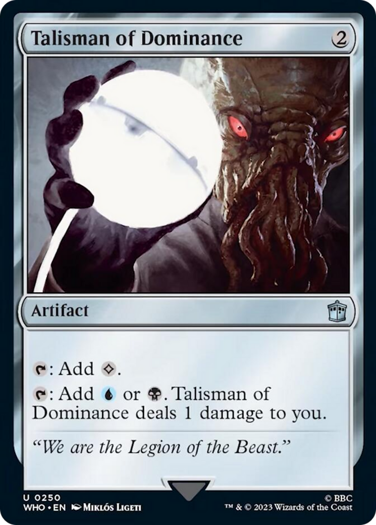 Talisman of Dominance [Doctor Who] | Card Merchant Takapuna