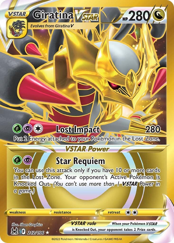 Giratina VSTAR (212/196) [Sword & Shield: Lost Origin] | Card Merchant Takapuna