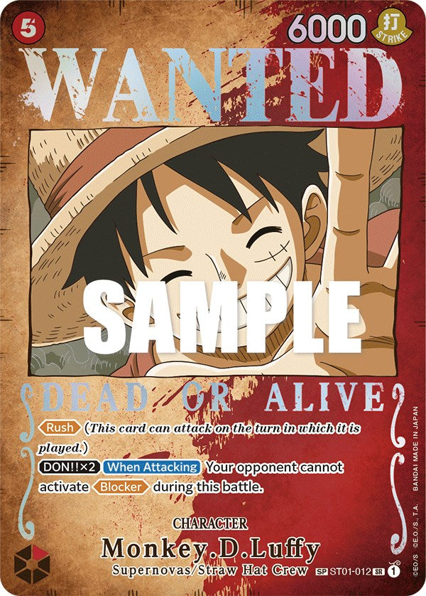 Monkey.D.Luffy (Wanted Poster) [Pillars of Strength] | Card Merchant Takapuna