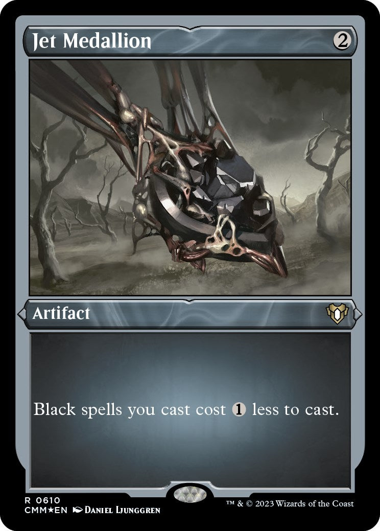 Jet Medallion (Foil Etched) [Commander Masters] | Card Merchant Takapuna