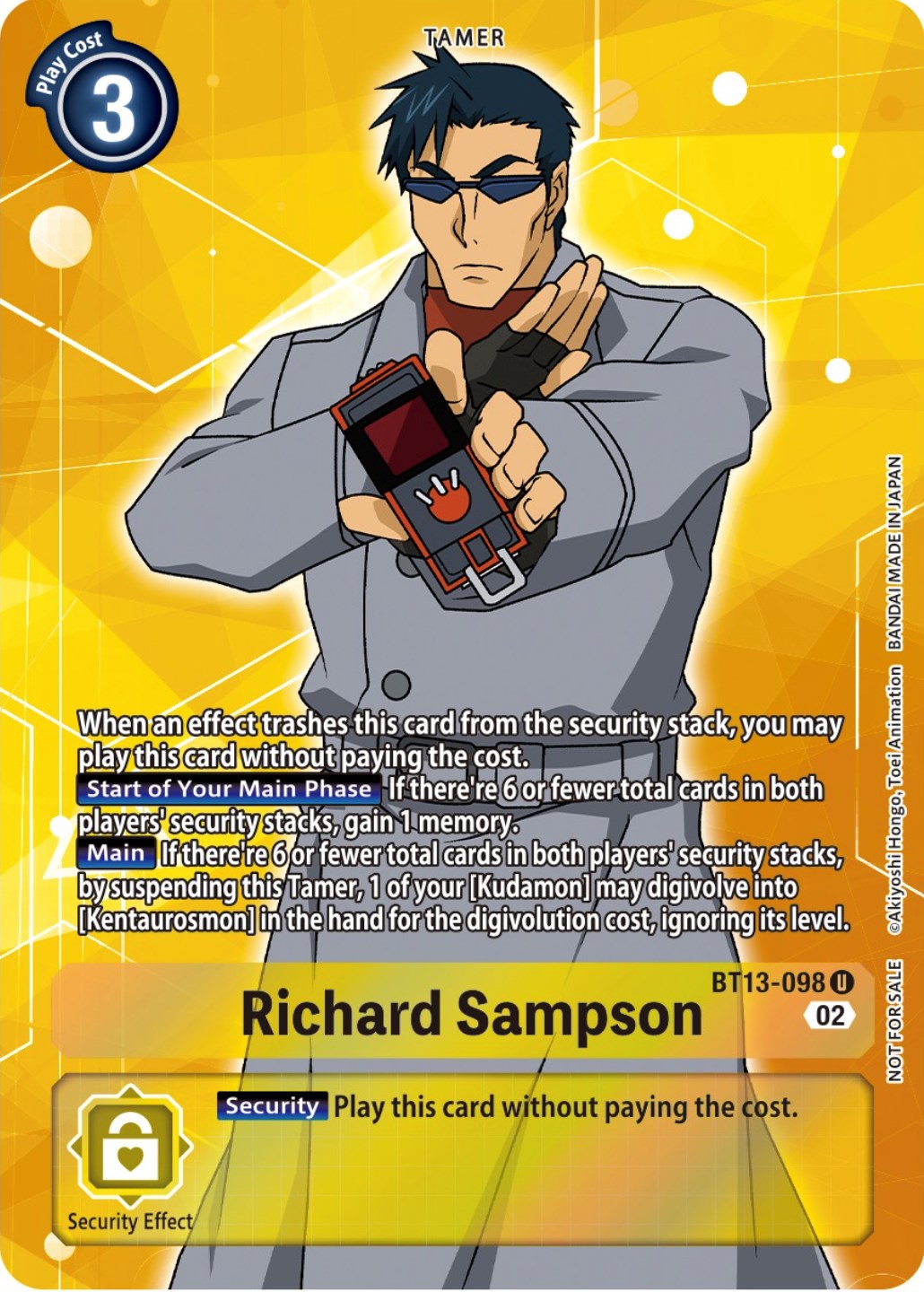 Richard Sampson [BT13-098] (Box Topper) [Versus Royal Knights Booster] | Card Merchant Takapuna