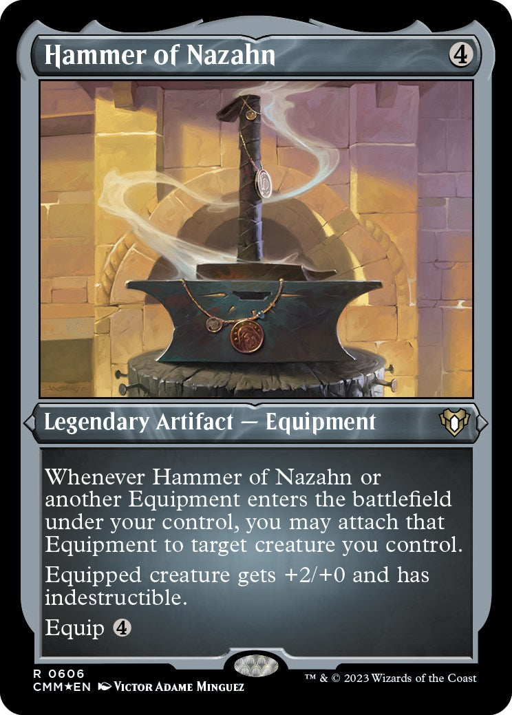 Hammer of Nazahn (Foil Etched) [Commander Masters] | Card Merchant Takapuna