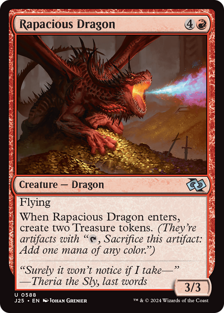 Rapacious Dragon [Foundations Jumpstart] | Card Merchant Takapuna