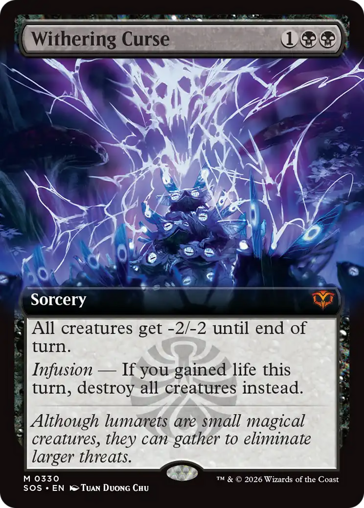 Withering Curse (Extended Art) [Secrets of Strixhaven] | Card Merchant Takapuna