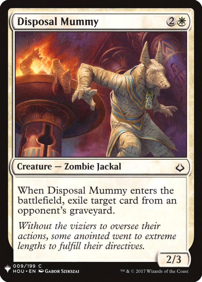Disposal Mummy [Mystery Booster] | Card Merchant Takapuna