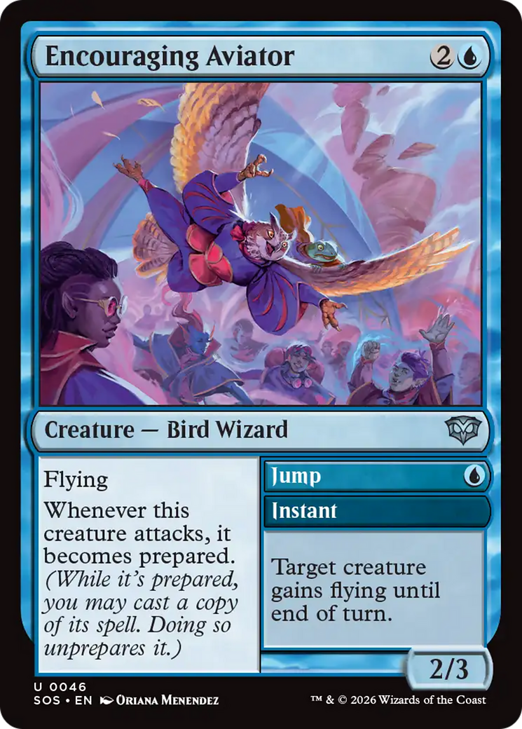 Encouraging Aviator [Secrets of Strixhaven] | Card Merchant Takapuna