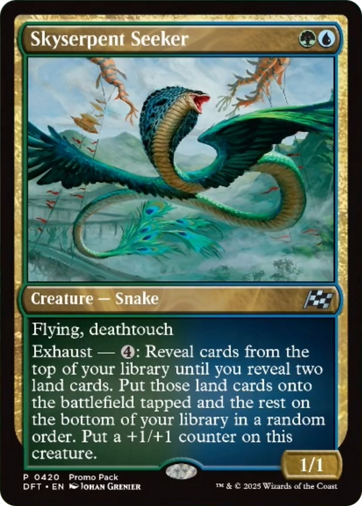 Skyserpent Seeker (Promo Pack) [Aetherdrift Promos] | Card Merchant Takapuna