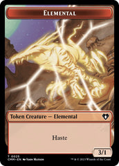 Elemental (0025) // Cat (0005) Double-Sided Token [Commander Masters Tokens] | Card Merchant Takapuna