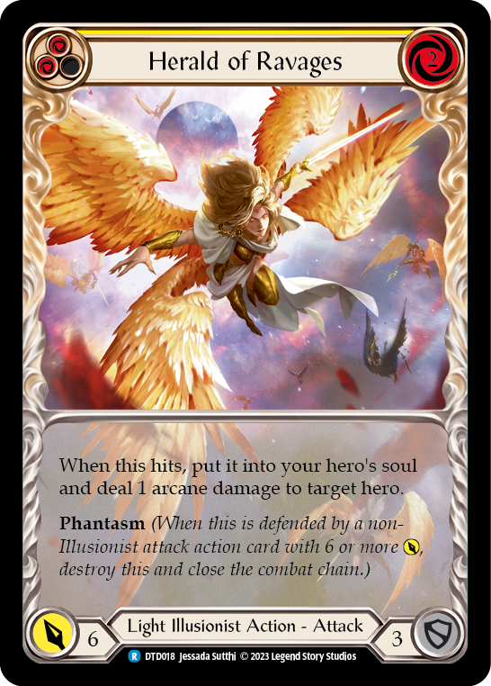Herald of Ravages (Yellow) [DTD018] (Dusk Till Dawn) | Card Merchant Takapuna