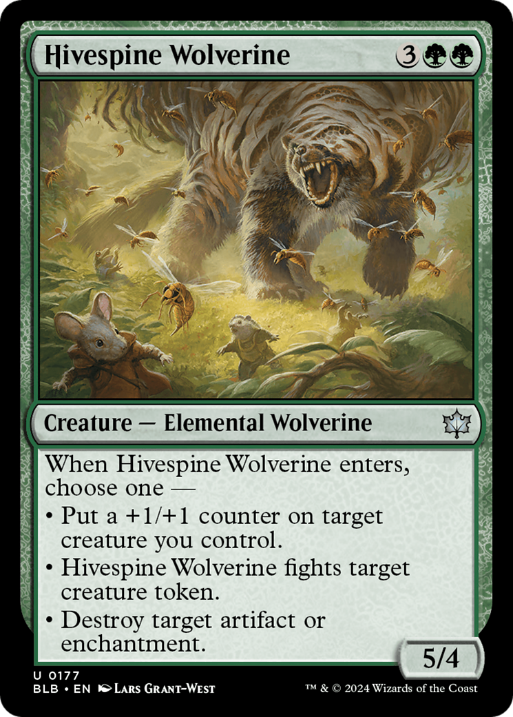 Hivespine Wolverine [Bloomburrow] | Card Merchant Takapuna