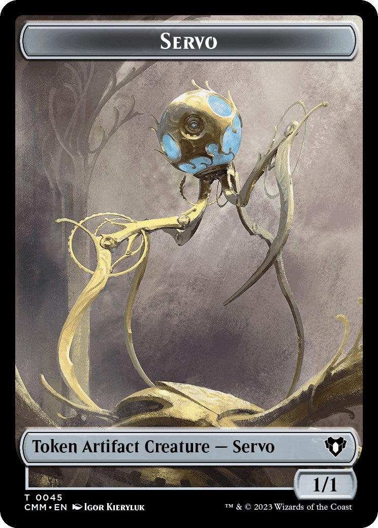 Servo // Emblem - Daretti, Scrap Savant Double-Sided Token [Commander Masters Tokens] | Card Merchant Takapuna