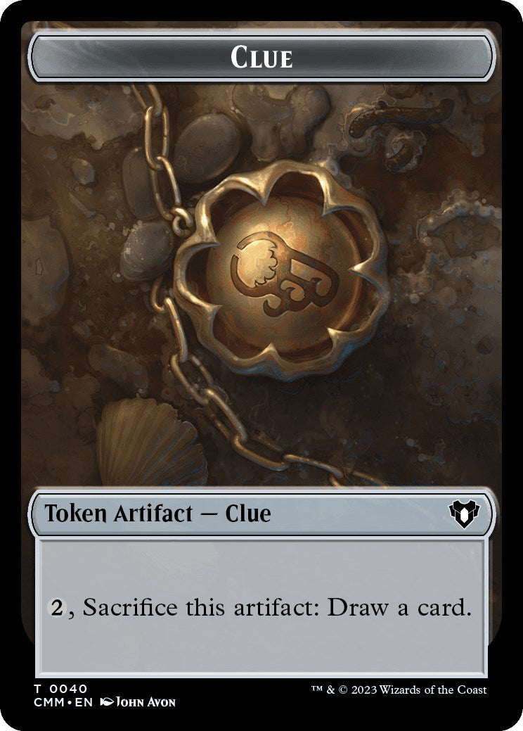 Clue // Satyr Double-Sided Token [Commander Masters Tokens] | Card Merchant Takapuna