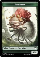 Saproling // Rat Double-Sided Token [Commander Masters Tokens] | Card Merchant Takapuna