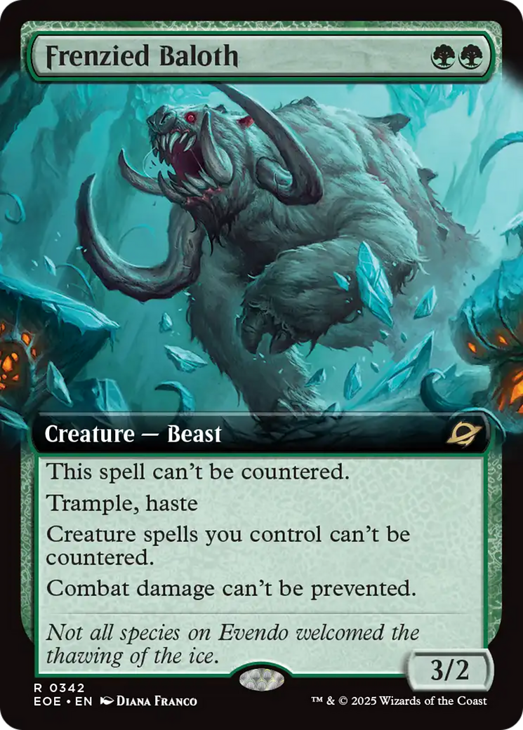 Frenzied Baloth (Extended Art) [Edge of Eternities] | Card Merchant Takapuna