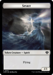 Spirit (0010) // Knight Double-Sided Token [Commander Masters Tokens] | Card Merchant Takapuna