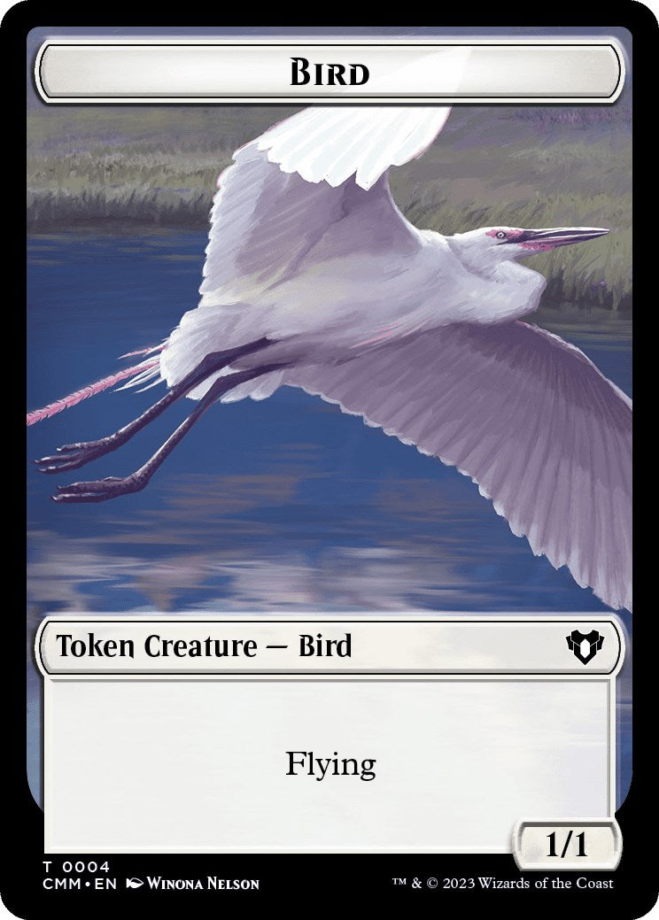 Bird // Dragon (0020) Double-Sided Token [Commander Masters Tokens] | Card Merchant Takapuna