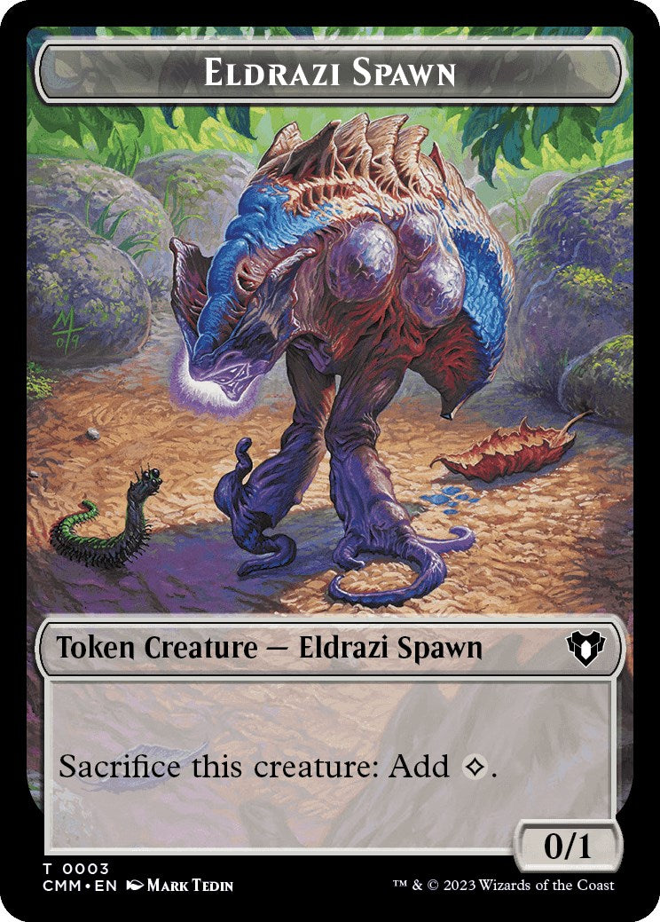 Eldrazi Spawn // Zombie (0013) Double-Sided Token [Commander Masters Tokens] | Card Merchant Takapuna